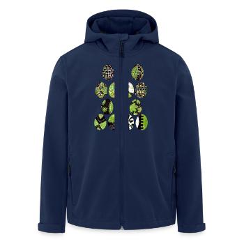 Osterei - Recycelte Männer Softshell-Jacke von Stanley/Stella - Navy - Vorne - AI Model Male 185 light (185cm)
