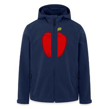 Paprika - Recycelte Männer Softshell-Jacke von Stanley/Stella - Navy - Vorne - AI Model Male 185 light (185cm)