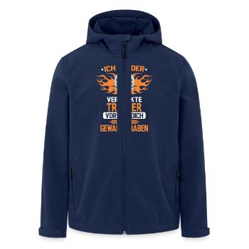 TRIERER - Recycelte Männer Softshell-Jacke von Stanley/Stella - Navy - Vorne - AI Model Male 185 light (185cm)