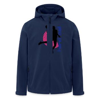 Handball spirale - Veste softshell homme en polyester recyclé Stanley/Stella - marine - Devant - AI Model Male 185 light (185cm)