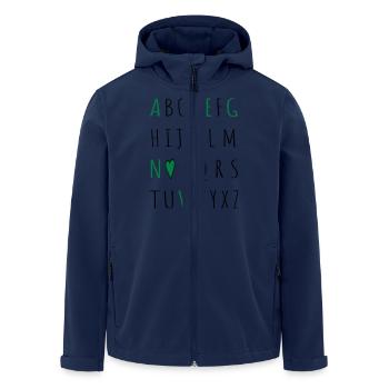 love vegan - Recycelte Männer Softshell-Jacke von Stanley/Stella - Navy - Vorne - AI Model Male 185 light (185cm)