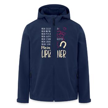 LIPIZZANER - mein - Recycelte Männer Softshell-Jacke von Stanley/Stella - Navy - Vorne - AI Model Male 185 light (185cm)