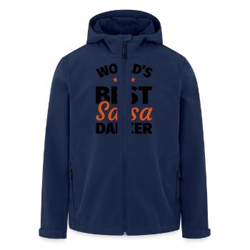 Salsa - Veste softshell homme en polyester recyclé Stanley/Stella - marine - Devant - AI Model Male 185 light (185cm)