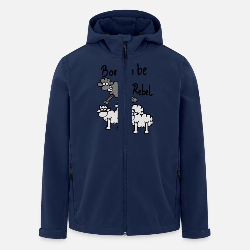 Born to be ... - Veste softshell homme en polyester recyclé Stanley/Stella - marine