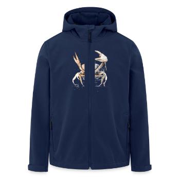 Sternzeichen Krebs - Recycelte Männer Softshell-Jacke von Stanley/Stella - Navy - Vorne - AI Model Male 185 light (185cm)