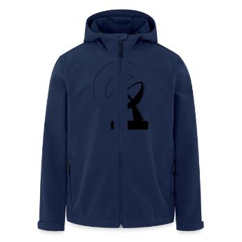 Aérien - Veste softshell homme en polyester recyclé Stanley/Stella - marine - Devant - AI Model Male 185 light (185cm)