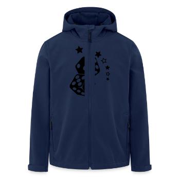 Cube vers les étoiles - Veste softshell homme en polyester recyclé Stanley/Stella - marine - Devant - AI Model Male 185 light (185cm)