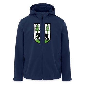 Rastenburg - Recycelte Männer Softshell-Jacke von Stanley/Stella - Navy - Vorne - AI Model Male 185 light (185cm)
