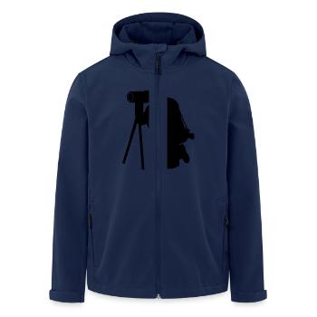 photographer - Veste softshell homme en polyester recyclé Stanley/Stella - marine - Devant - AI Model Male 185 light (185cm)