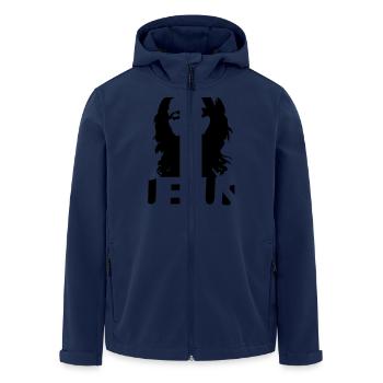 jesus - Veste softshell homme en polyester recyclé Stanley/Stella - marine - Devant - AI Model Male 185 light (185cm)