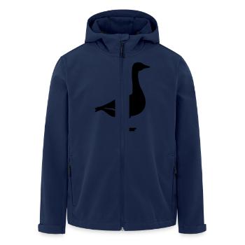 Goose - Men’s Recycled Softshell Jacket by Stanley/Stella - navy - Front - AI Model Male 185 light (185cm)
