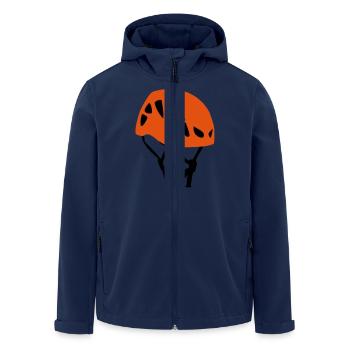 Climbing Helmet - Men’s Recycled Softshell Jacket by Stanley/Stella - navy - Front - AI Model Male 185 light (185cm)