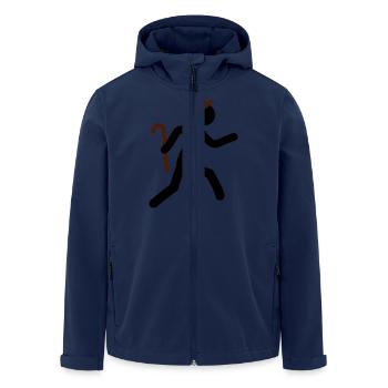 Fast Old Man - Men’s Recycled Softshell Jacket by Stanley/Stella - navy - Front - AI Model Male 185 light (185cm)
