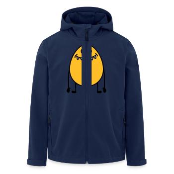 Egg Monster - Men’s Recycled Softshell Jacket by Stanley/Stella - navy - Front - AI Model Male 185 light (185cm)