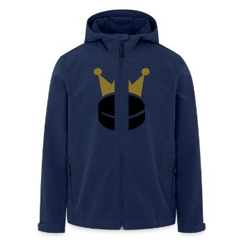 Eishockey - Recycelte Männer Softshell-Jacke von Stanley/Stella - Navy - Vorne - AI Model Male 185 light (185cm)
