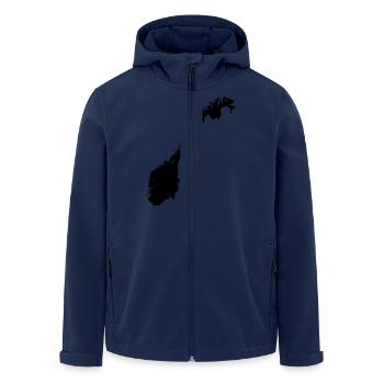 Norwegen - Recycelte Männer Softshell-Jacke von Stanley/Stella - Navy - Vorne - AI Model Male 185 light (185cm)