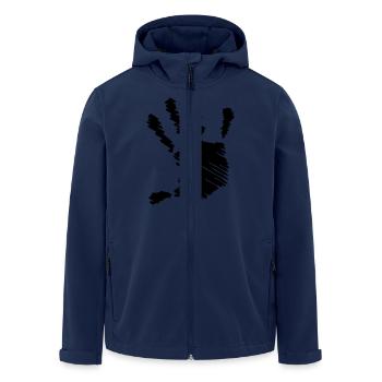 Hand right - Recycelte Männer Softshell-Jacke von Stanley/Stella - Navy - Vorne - AI Model Male 185 light (185cm)