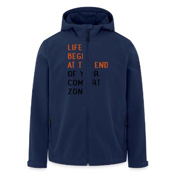Motivation - Recycelte Männer Softshell-Jacke von Stanley/Stella - Navy - Vorne - AI Model Male 185 light (185cm)