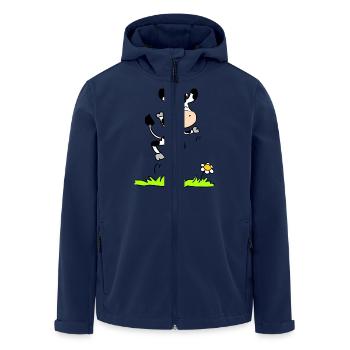 Joyious Cow - Veste softshell homme en polyester recyclé Stanley/Stella - marine - Devant - AI Model Male 185 light (185cm)