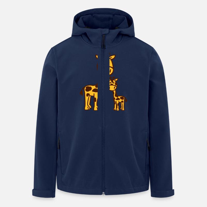 Giraffe - Men’s Recycled Softshell Jacket by Stanley/Stella - navy