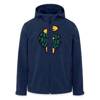 Paire de tortues mignon sucré - Veste softshell homme en polyester recyclé Stanley/Stella - marine - Devant - AI Model Male 185 light (185cm)