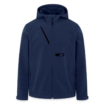 Bâtons de hockey - Veste softshell homme en polyester recyclé Stanley/Stella - marine - Devant - AI Model Male 185 light (185cm)