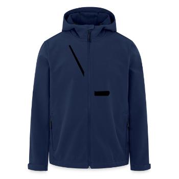 bâton de hockey - Veste softshell homme en polyester recyclé Stanley/Stella - marine - Devant - AI Model Male 185 light (185cm)