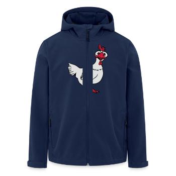 Stupid funny chicken - Men’s Recycled Softshell Jacket by Stanley/Stella - navy - Front - AI Model Male 185 light (185cm)