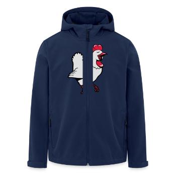 Poulet joyeux - Veste softshell homme en polyester recyclé Stanley/Stella - marine - Devant - AI Model Male 185 light (185cm)