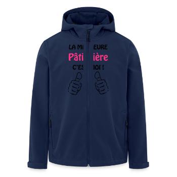 Konditor / Gebäck / Koch / Bäcker / Patissier - Recycelte Männer Softshell-Jacke von Stanley/Stella - Navy - Vorne - AI Model Male 185 light (185cm)