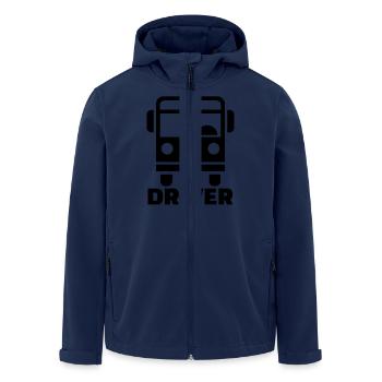 Bus driver - Men’s Recycled Softshell Jacket by Stanley/Stella - navy - Front - AI Model Male 185 light (185cm)