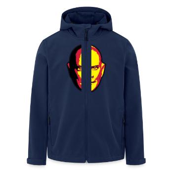 le maître du monde - Veste softshell homme en polyester recyclé Stanley/Stella - marine - Devant - AI Model Male 185 light (185cm)