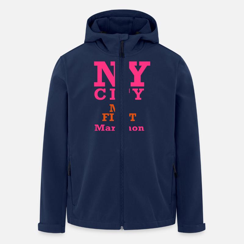 my_first_marathon - Recycelte Männer Softshell-Jacke von Stanley/Stella - Navy