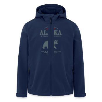 Alaska - Grizzly Bear - Recycelte Männer Softshell-Jacke von Stanley/Stella - Navy - Vorne - AI Model Male 185 light (185cm)