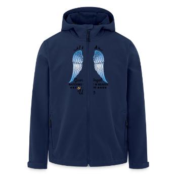 My Uncle Is My Guardian Angel - Men’s Recycled Softshell Jacket by Stanley/Stella - navy - Front - AI Model Male 185 light (185cm)