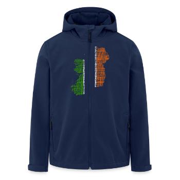 Irland Ireland - Recycelte Männer Softshell-Jacke von Stanley/Stella - Navy - Vorne - AI Model Male 185 light (185cm)
