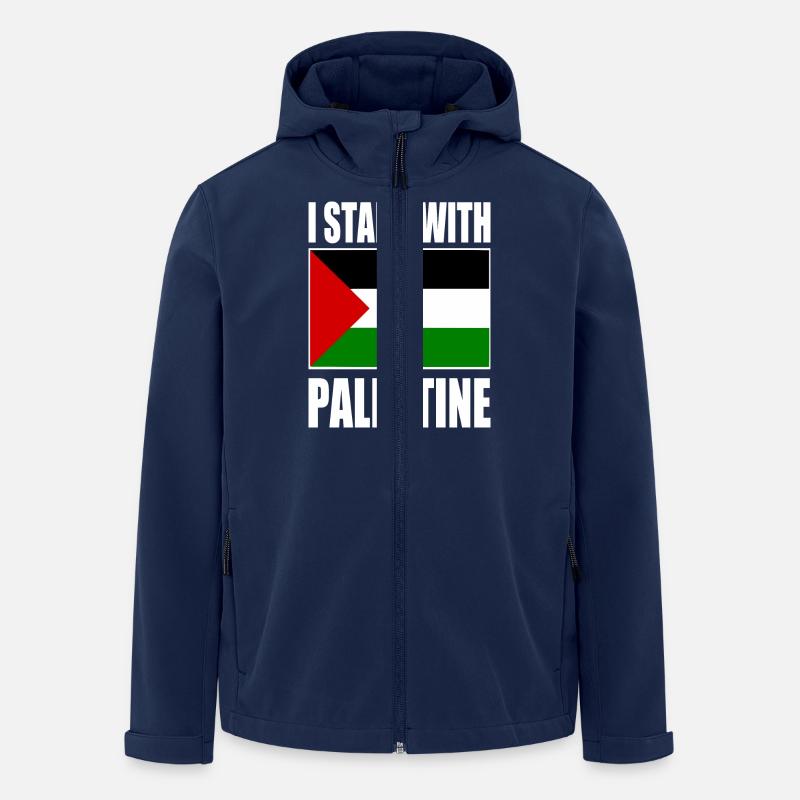 I stand with palestine - Men’s Recycled Softshell Jacket by Stanley/Stella - navy
