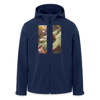 super cute animals in a forest – ladybug - Men’s Recycled Softshell Jacket by Stanley/Stella - navy - Front - AI Model Male 185 light (185cm)