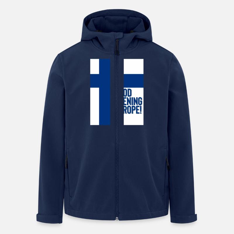 Finland Eurovision - Men’s Recycled Softshell Jacket by Stanley/Stella - navy