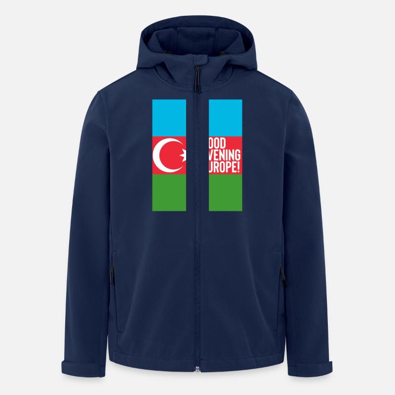 Azerbaijan Eurovision - Men’s Recycled Softshell Jacket by Stanley/Stella - navy