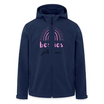 besties just like our moms | beste Freunde - Recycelte Männer Softshell-Jacke von Stanley/Stella - Navy - Vorne - AI Model Male 185 light (185cm)