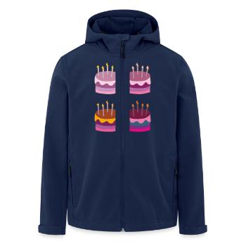 torte 4fach - Recycelte Männer Softshell-Jacke von Stanley/Stella - Navy - Vorne - AI Model Male 185 light (185cm)