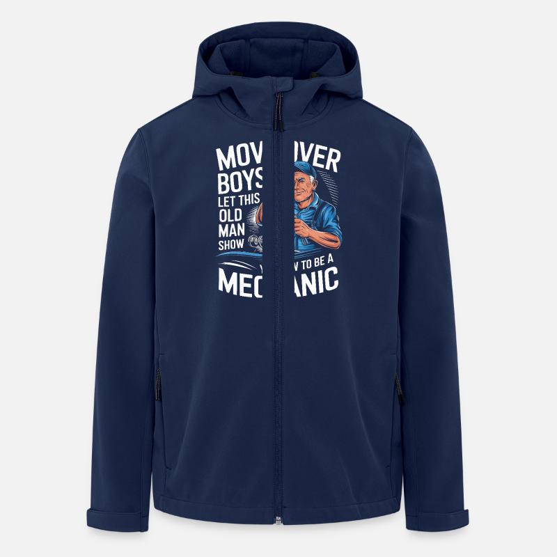 Mechanic Mechanic Workshop - Men’s Recycled Softshell Jacket by Stanley/Stella - navy