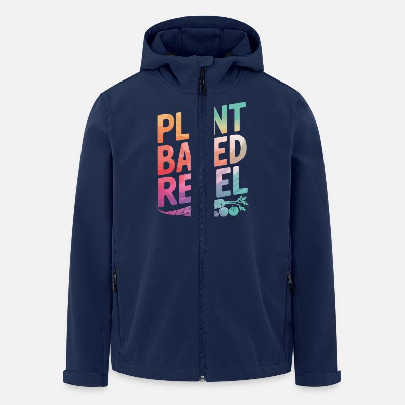 Végétarien Végétalien Végétarien Végétarien - Veste softshell homme en polyester recyclé Stanley/Stella - marine