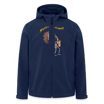 Funny cartoon - Recycelte Männer Softshell-Jacke von Stanley/Stella - Navy - Vorne - AI Model Male 185 light (185cm)