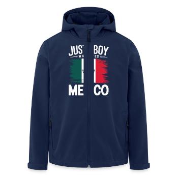 Mexiko Mexico Mexikanisch Spanisch - Recycelte Männer Softshell-Jacke von Stanley/Stella - Navy - Vorne - AI Model Male 185 light (185cm)