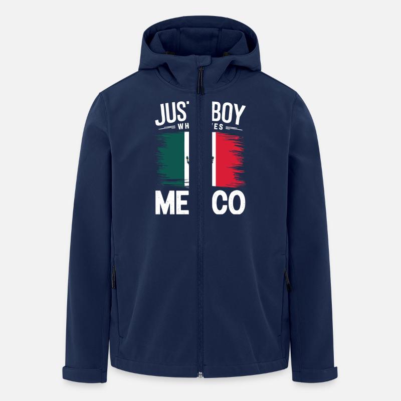 Mexique Mexique Mexicain Espagnol - Veste softshell homme en polyester recyclé Stanley/Stella - marine