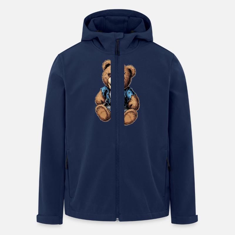 Teddy - Rock on ! - Recycelte Männer Softshell-Jacke von Stanley/Stella - Navy