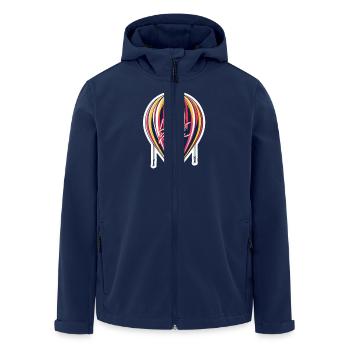 Lets Rock Heißluftballon - Recycelte Männer Softshell-Jacke von Stanley/Stella - Navy - Vorne - AI Model Male 185 light (185cm)