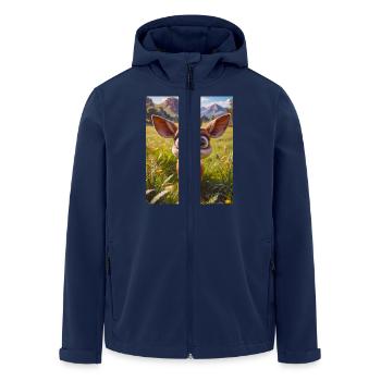 super cute african animals– Antelope - Men’s Recycled Softshell Jacket by Stanley/Stella - navy - Front - AI Model Male 185 light (185cm)